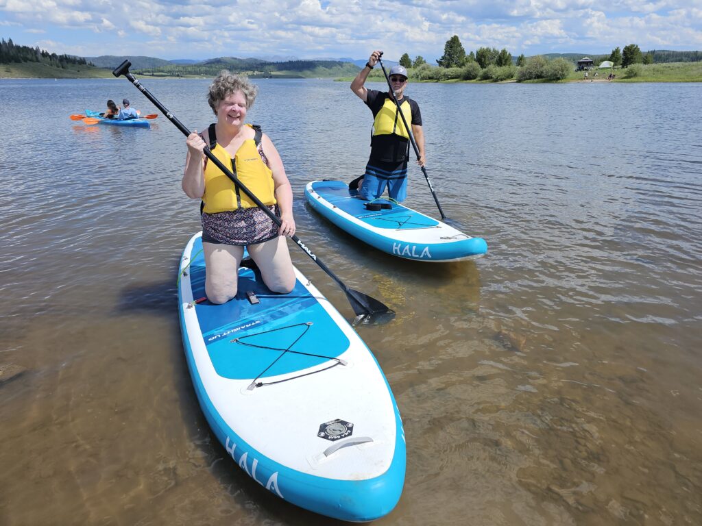 Karen and Stan on SUP