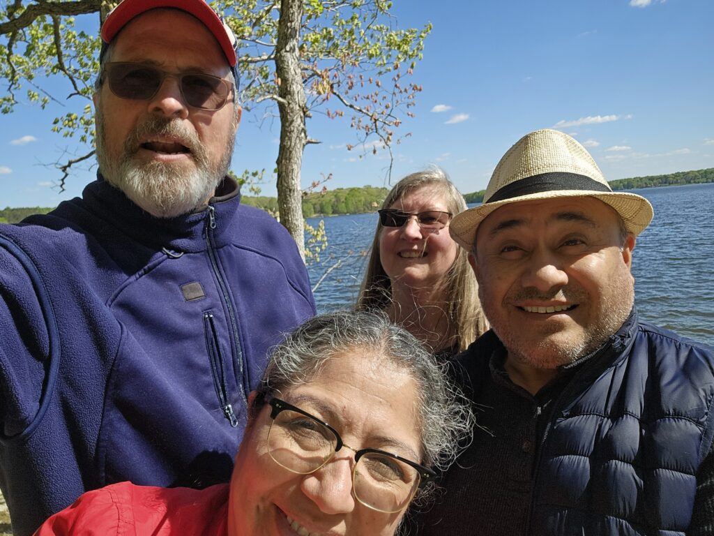 Linda Suppan, William and Alma Casaverde, and Tom Suppan
