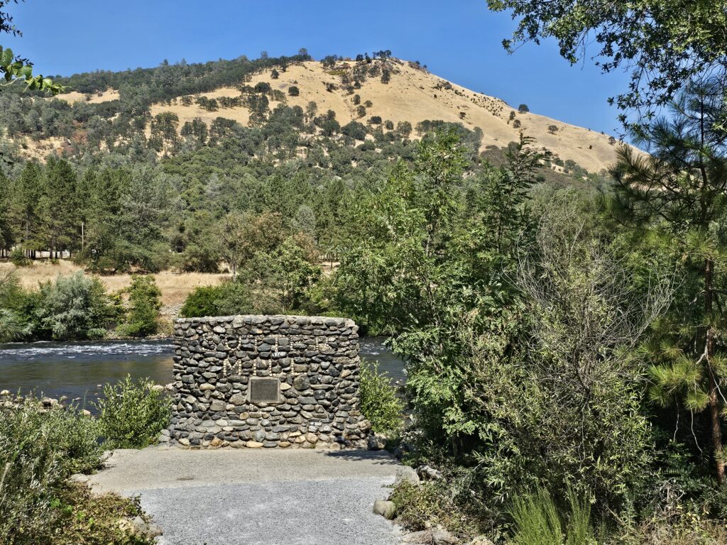Site on the Sacramento River where Gold was found at Sutter's Mill